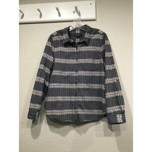 Pendleton Womens Cotton Plaid Button Up Shirt L Preppy Heritage Cabincore Casual